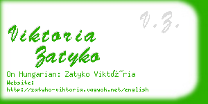 viktoria zatyko business card